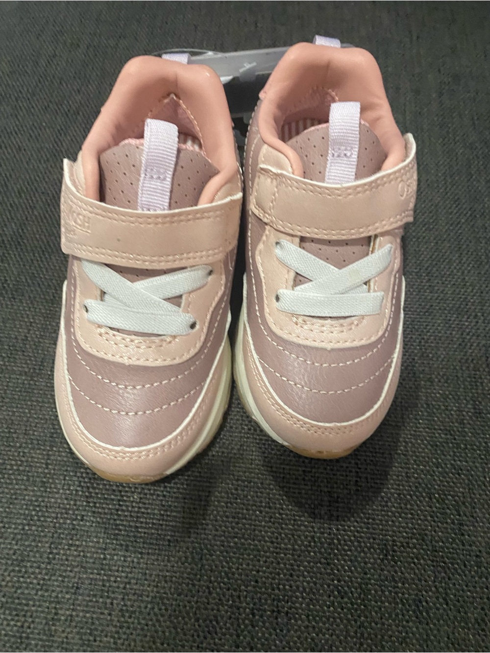 Toddler Girl’s Pink Lavender Velcro Sneakers Size 7 New